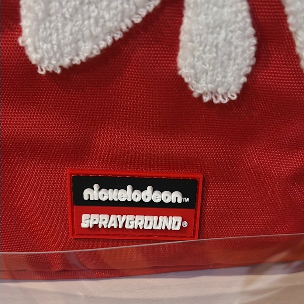 Sprayground Nickelodeon Red and White Backpack - Picture 2 of 9